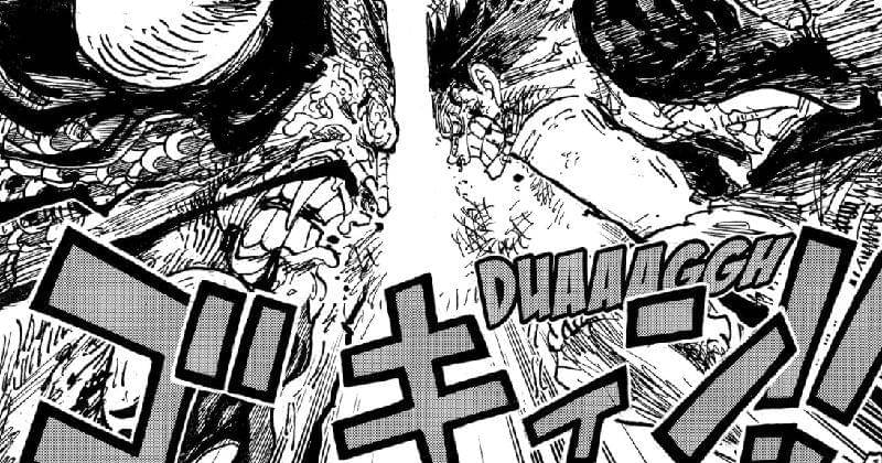 Duel Luffy lawan Kaido di One Piece 1037. (Dok. Shueisha/One Piece)