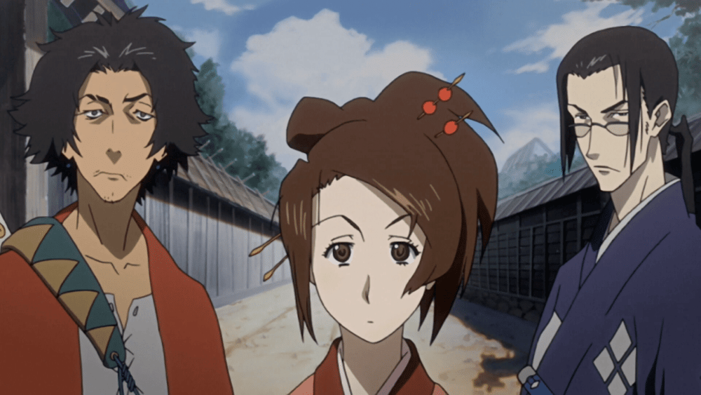 Fuu, Jin, dan Mugen (dok. Manglobe/Samurai Champloo)