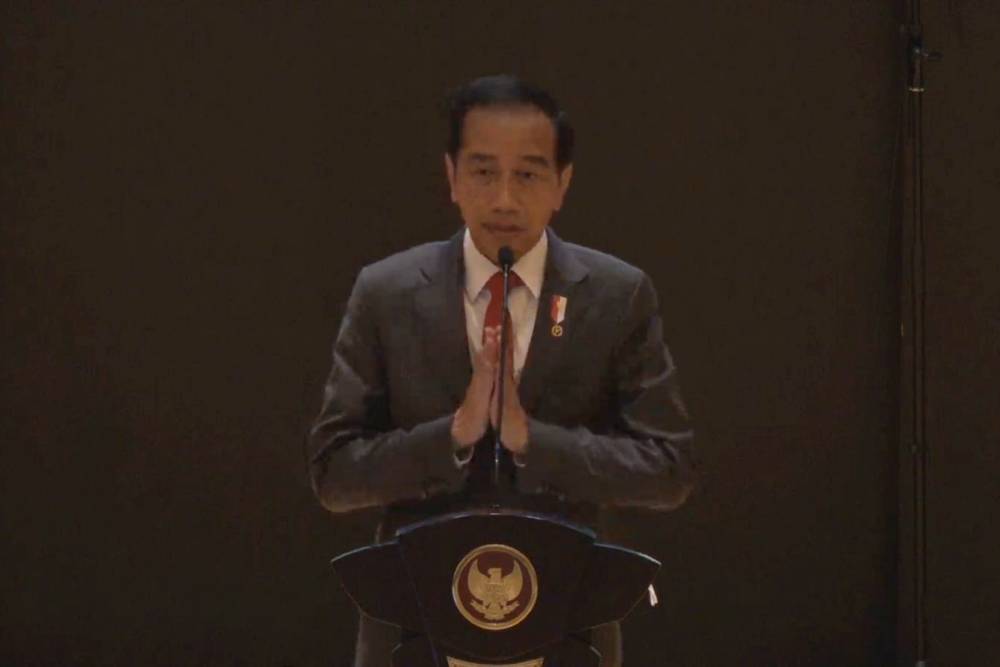 Presiden Jokowi memberikan arahan di Dies Natalis ke-67 Universitas Katolik Parahyangan pada Senin (17/1/2022). (youtube.com/UNPAR OFFICIAL)