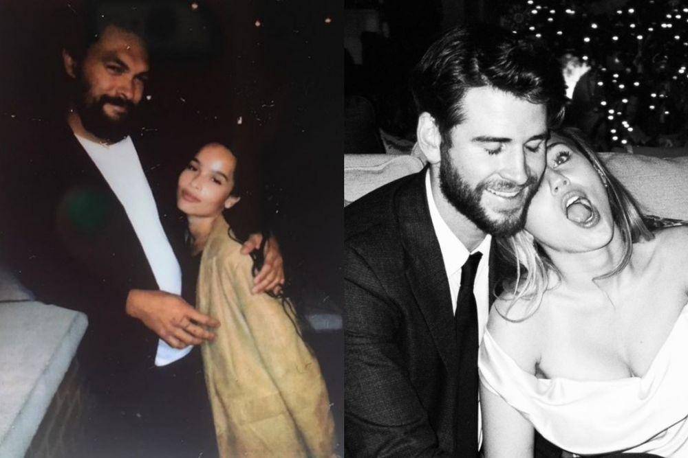 Jason Momoa dan Lisa Bonet, Liam Hemsworth dan Miley Cyrus (instagram.com/mileycyrus | instagram.com/prideofgypsies))