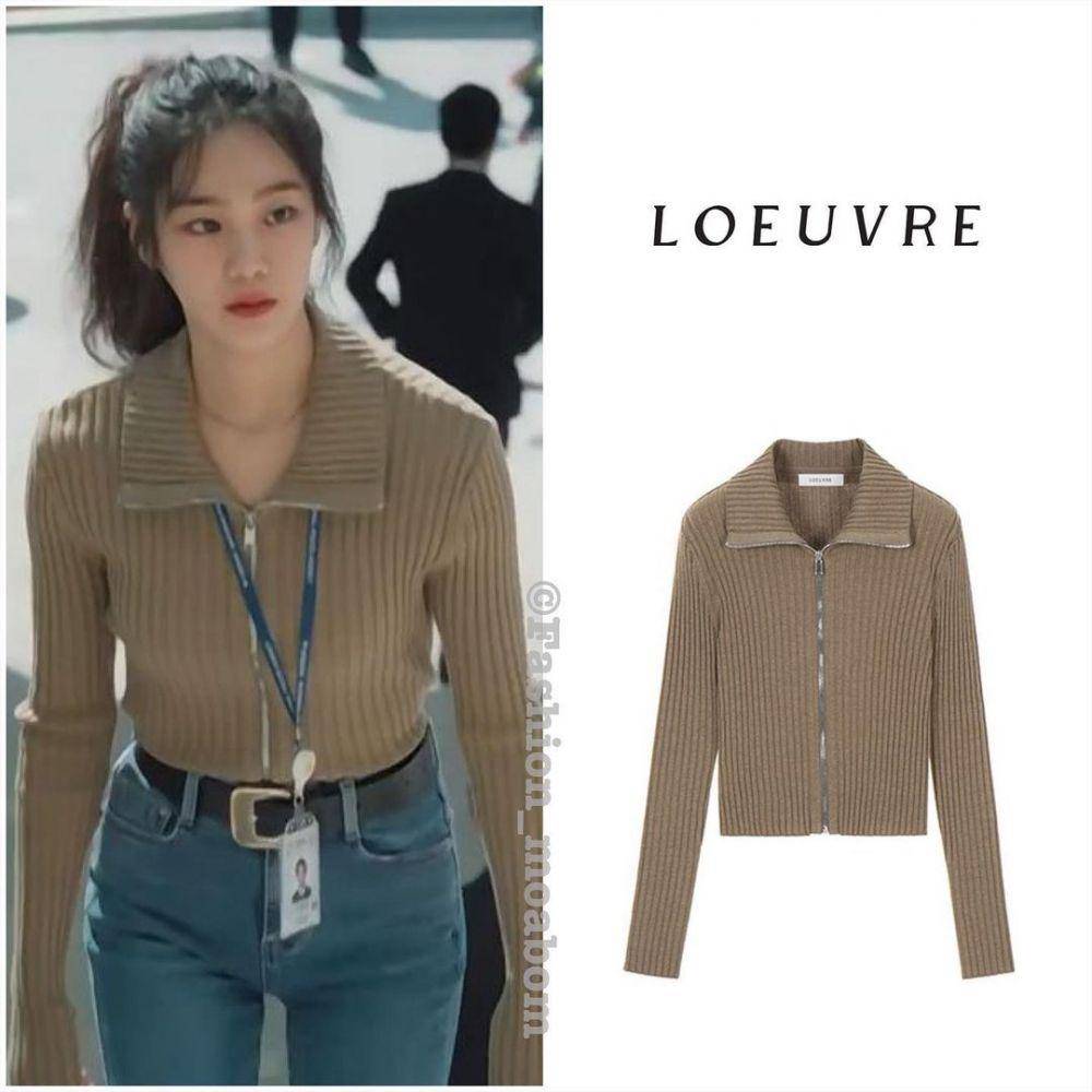harga outfit Han Ji Eun (instagram.com/fashion_moabom)