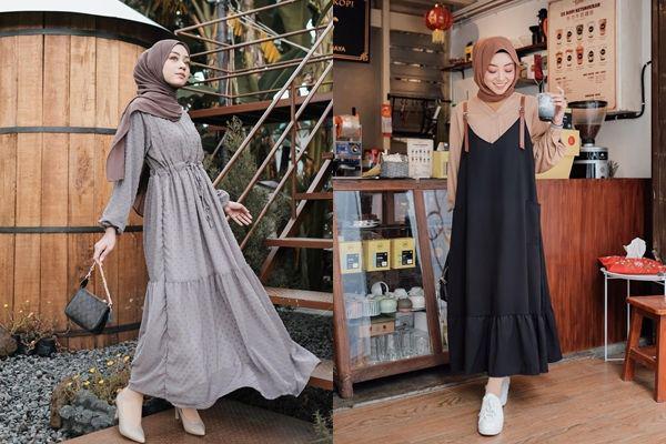13 Hijab Style dengan Dress ala Selebgram Meirani Amalia