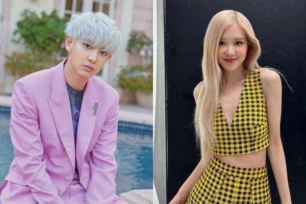 kolase potret Chanyeol EXO dan Rose BLACKPINK (instagram.com/real__pcy | instagram.com/roses_are_rosie)