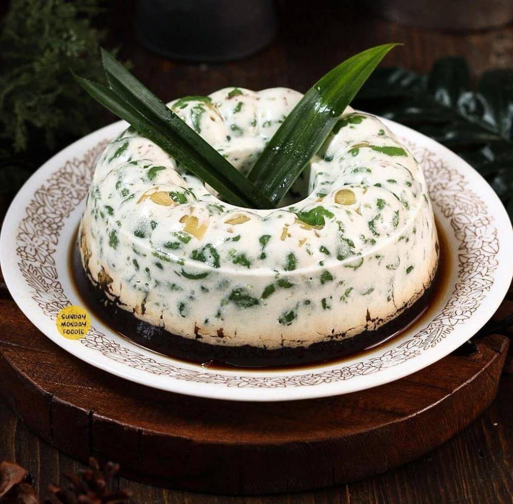 Puding cendol. (instagram.com/sundaymondayfoodie)