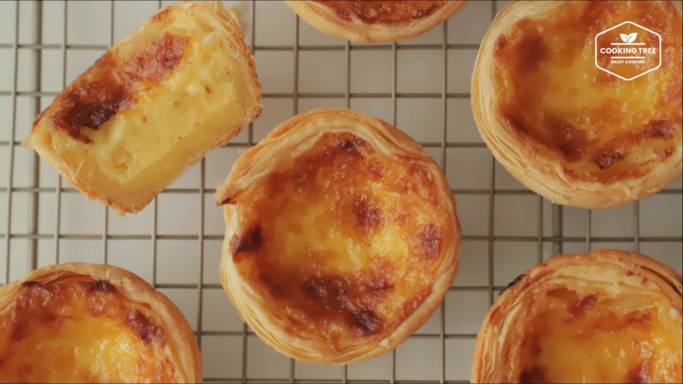 ilustrasi egg tart (dok. youtube.com/Cooking tree 쿠킹트리)