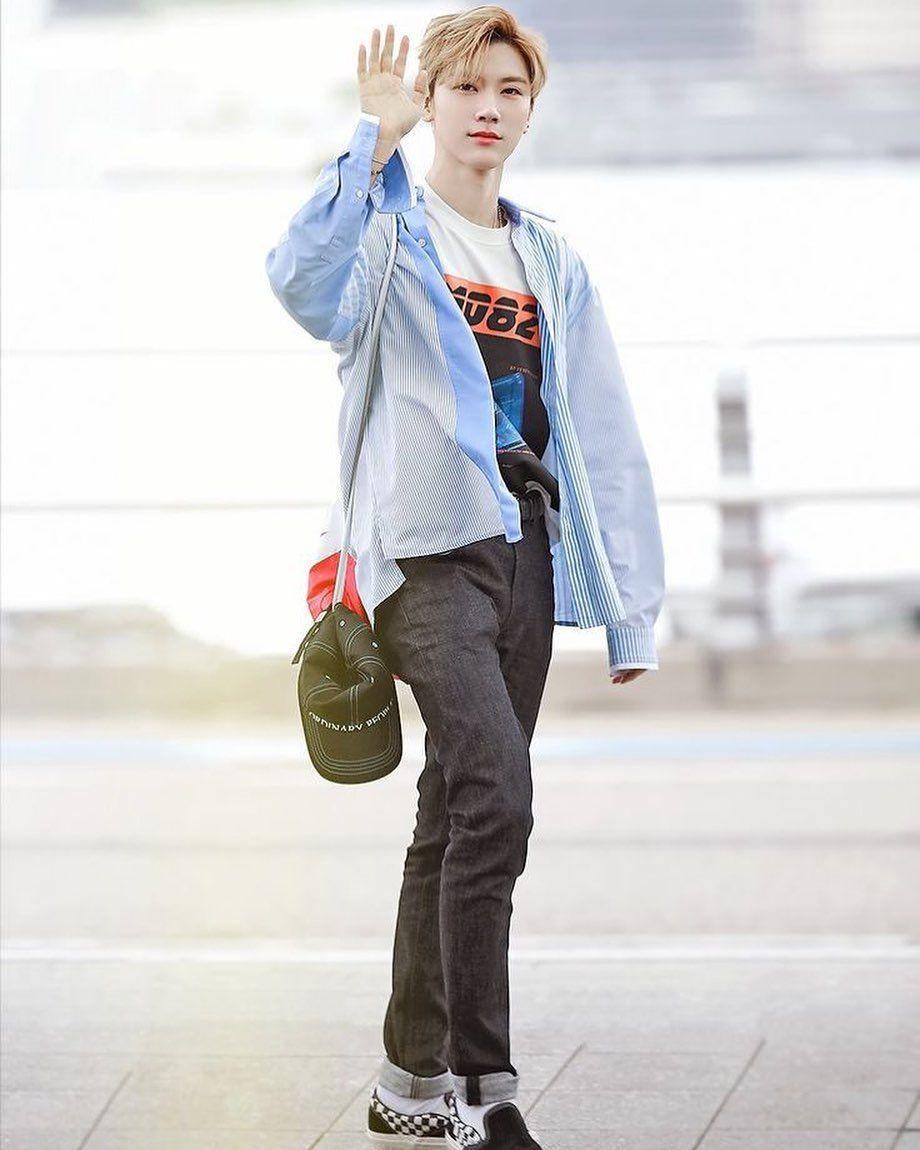 kemeja ala member WayV (instagram.com/nctunited00)
