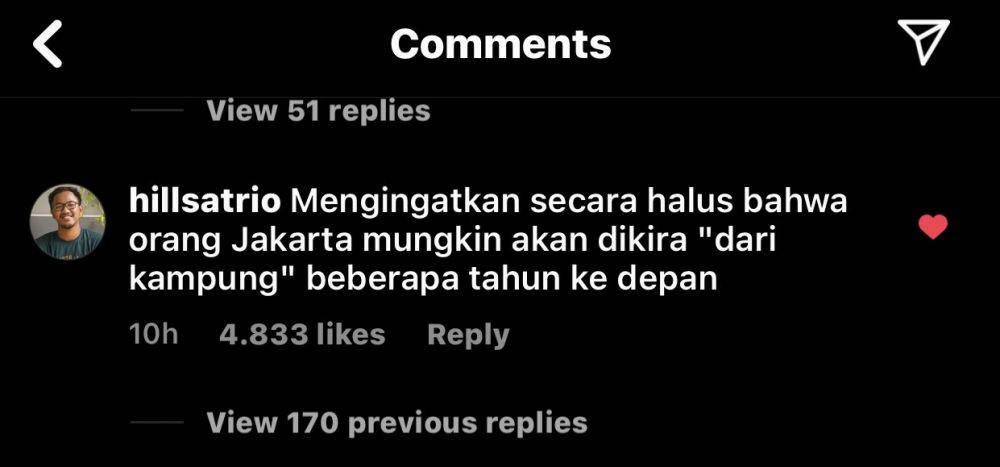 celetukan warganet ibu kota baru (instagram.com/hillsatrio)