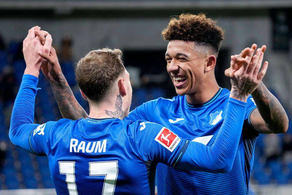 potret selebrasi pemain Hoffenheim (twitter.com/tsghoffenheim)