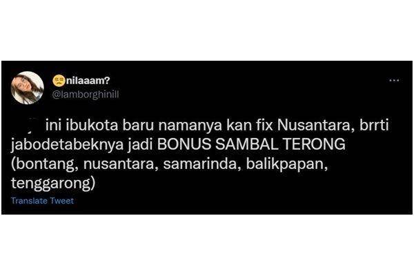 celetukan warganet ibu kota baru (twitter.com/lamborghinill)