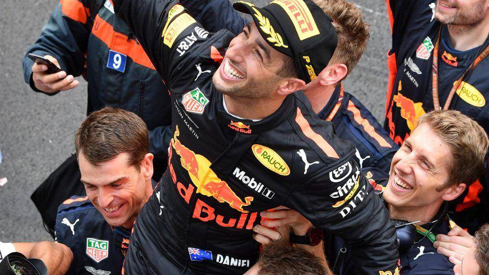 Daniel Ricciardo meraih kemenangan pada GP Monako 2018. (formula1.com)