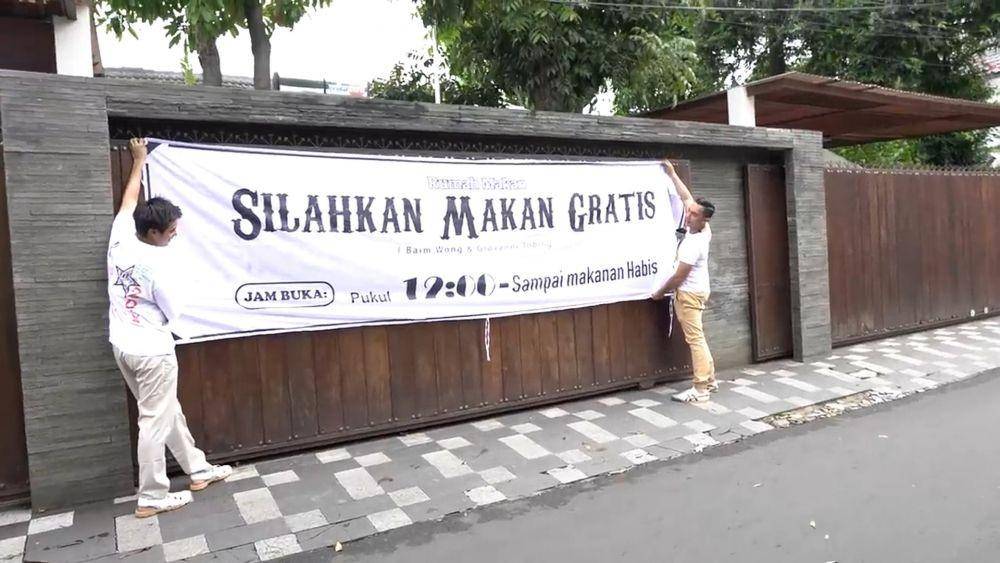 Warung Makan Gratis Baim Wong (youtube/Baim Paula)