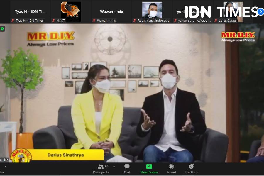 Liputan "Press Conference MR.DIY Semua Ketemu Disini", Rabu (19/1/2022). IDN Times/Tyas Hanina