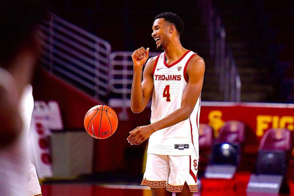 Evan Mobley berseragam USC Trojans di NCAA. (instagram.com/evanmobley4)
