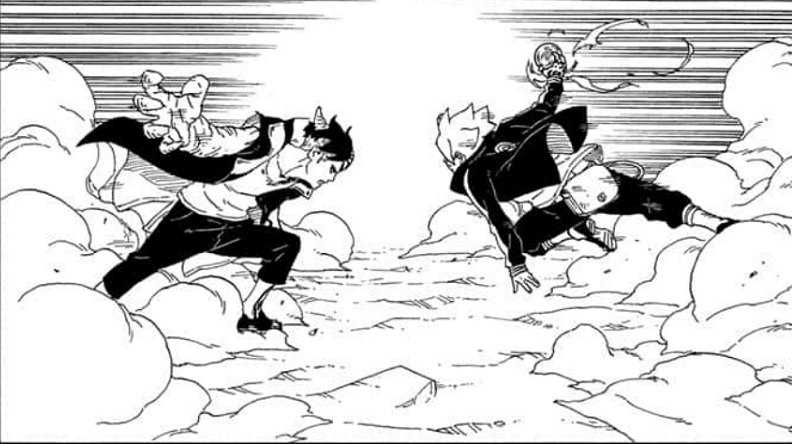 Kawaki lawan Boruto di bab 66 Boruto. (Dok. Shueisha/Boruto: Naruto Next Generations)