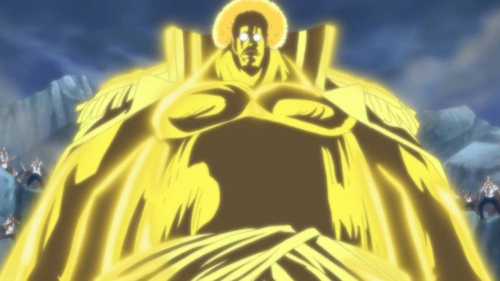 Sengoku berubah wujud menjadi Buddha. (dok. Toei Animation/One Piece)