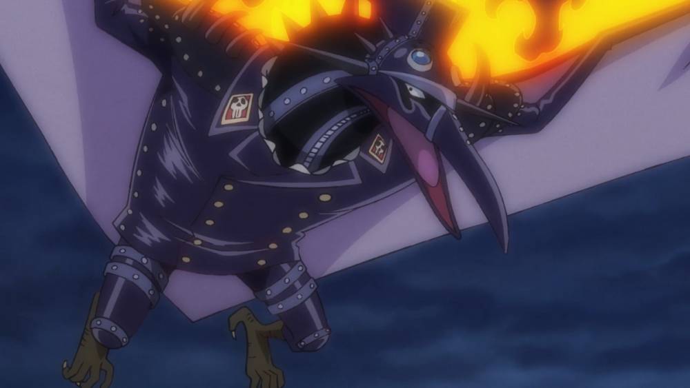 King berubah wujud menjadi Pteranodon. (dok. Toei Animation/One Piece)