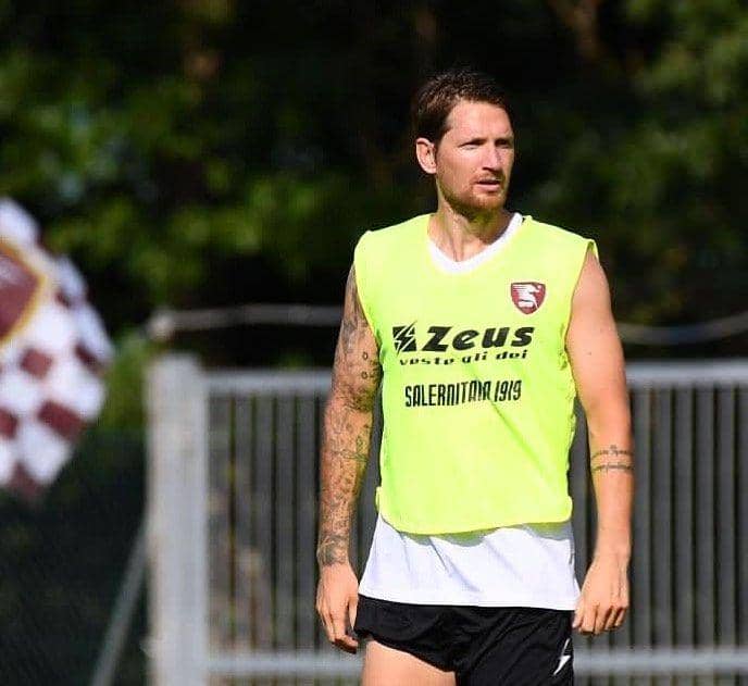 Stefan Strandberg saat berlatih dengan tim Salernitana. (instagram.com/stefanstrandberg90)