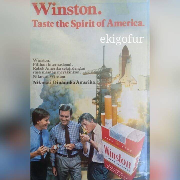 iklan jadul rokok Winston (instagram.com/ekigofur)