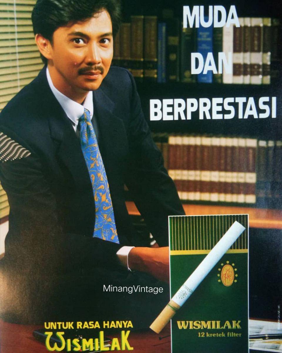 iklan jadul rokok Wismilak (instagram.com/minang_vintage)