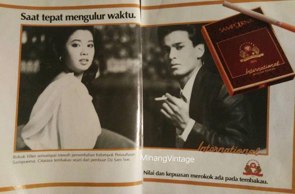 iklan jadul rokok Sampoerna (instagram.com/minang_vintage)