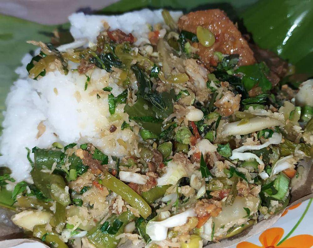 potret hidangan sego gudangan (instagram.com/dapur_makray)