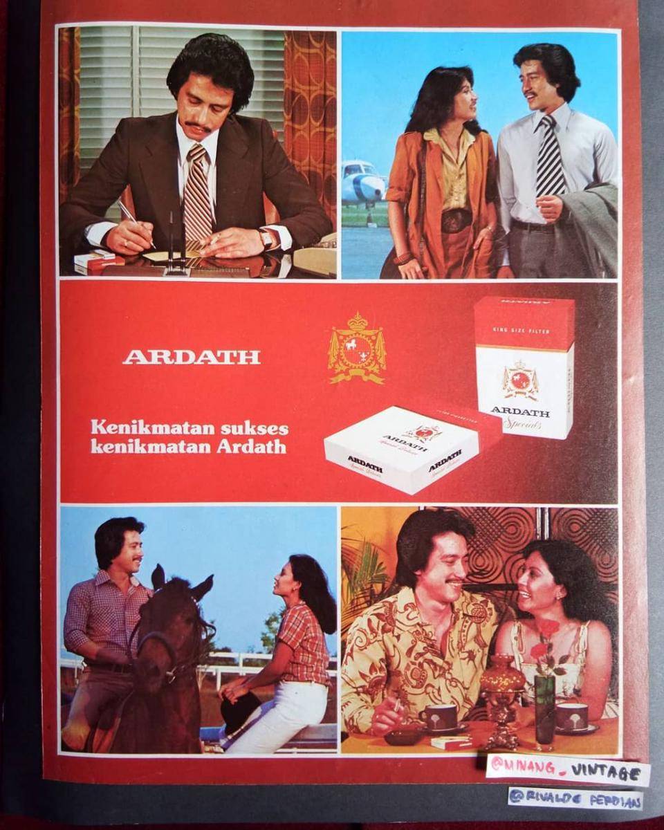 iklan jadul rokok Ardath (instagram.com/minang_vintage)