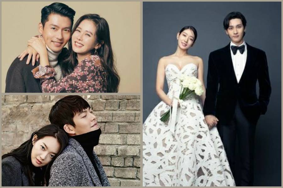 Hyun Bin-Son Ye Jin, Shin Min Ah-Kim Woo Bin, dan Park Shin Hye-Choi Tae Joon (allkpop.com | koreaboo.com | instagram.com/salt_ent)