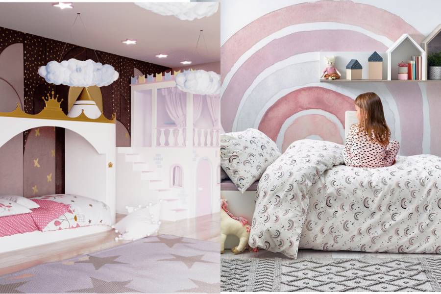 ide dekorasi kamar tidur anak perempuan (housebeautiful.com | kidsbedroomideas.eu)