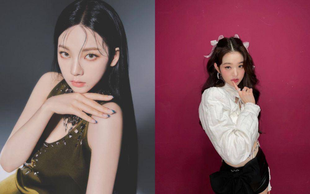 Karina aespa dan Wonyoung IVE (instagram.com/aespa_official dan instagram.com/for_everyoung10)