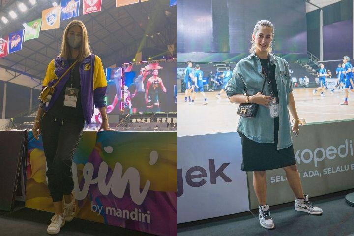 9 Gaya Hits Paula Verhoeven saat Nonton Basket, bak Anak Remaja!