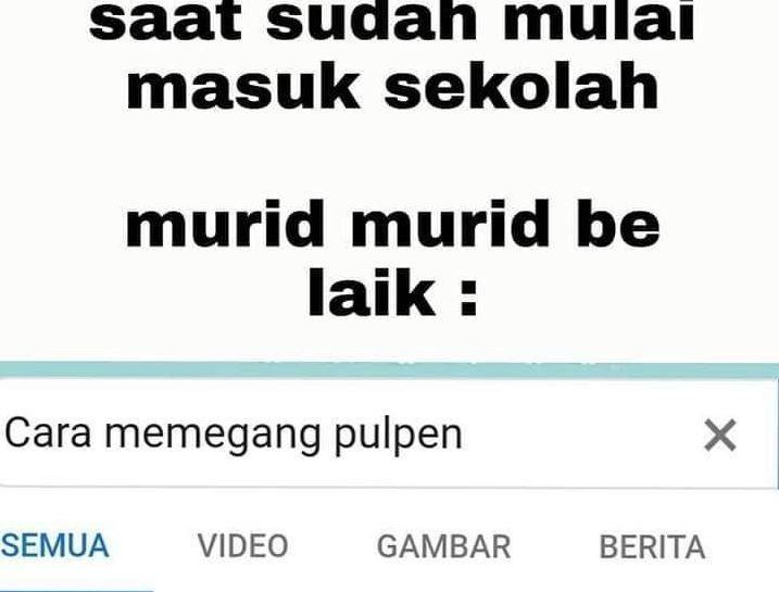 meme sekolah PTM (instagram.com/receh.id)
