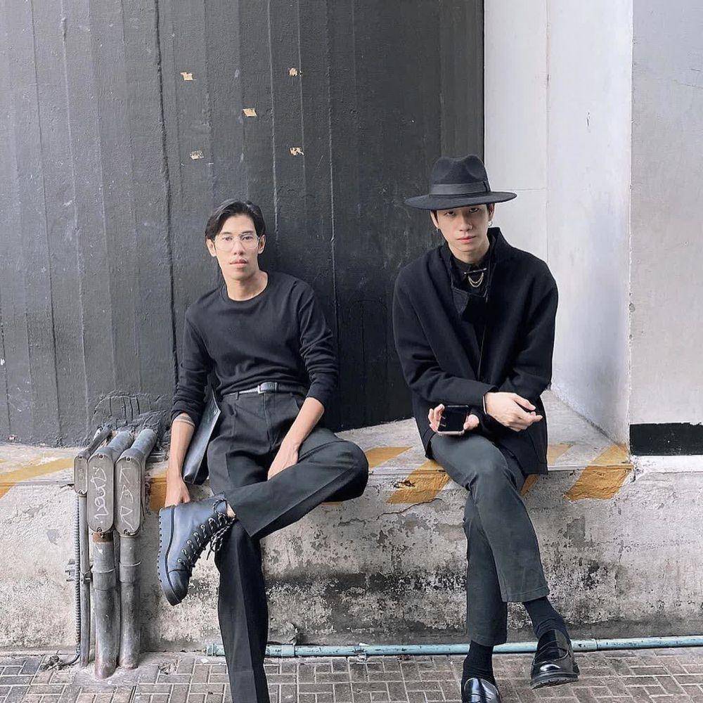 OOTD dengan topi ala Prom Ratchaphat ( instagram.com/anotherboytj)