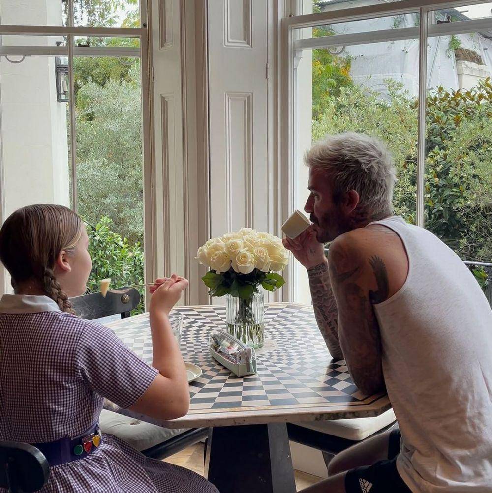potret Beckham dan Harper (instagram.com/davidbeckham)