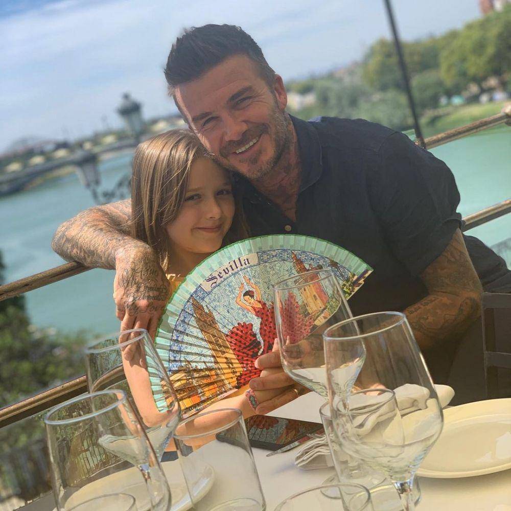 potret Beckham dan Harper (instagram.com/davidbeckham)