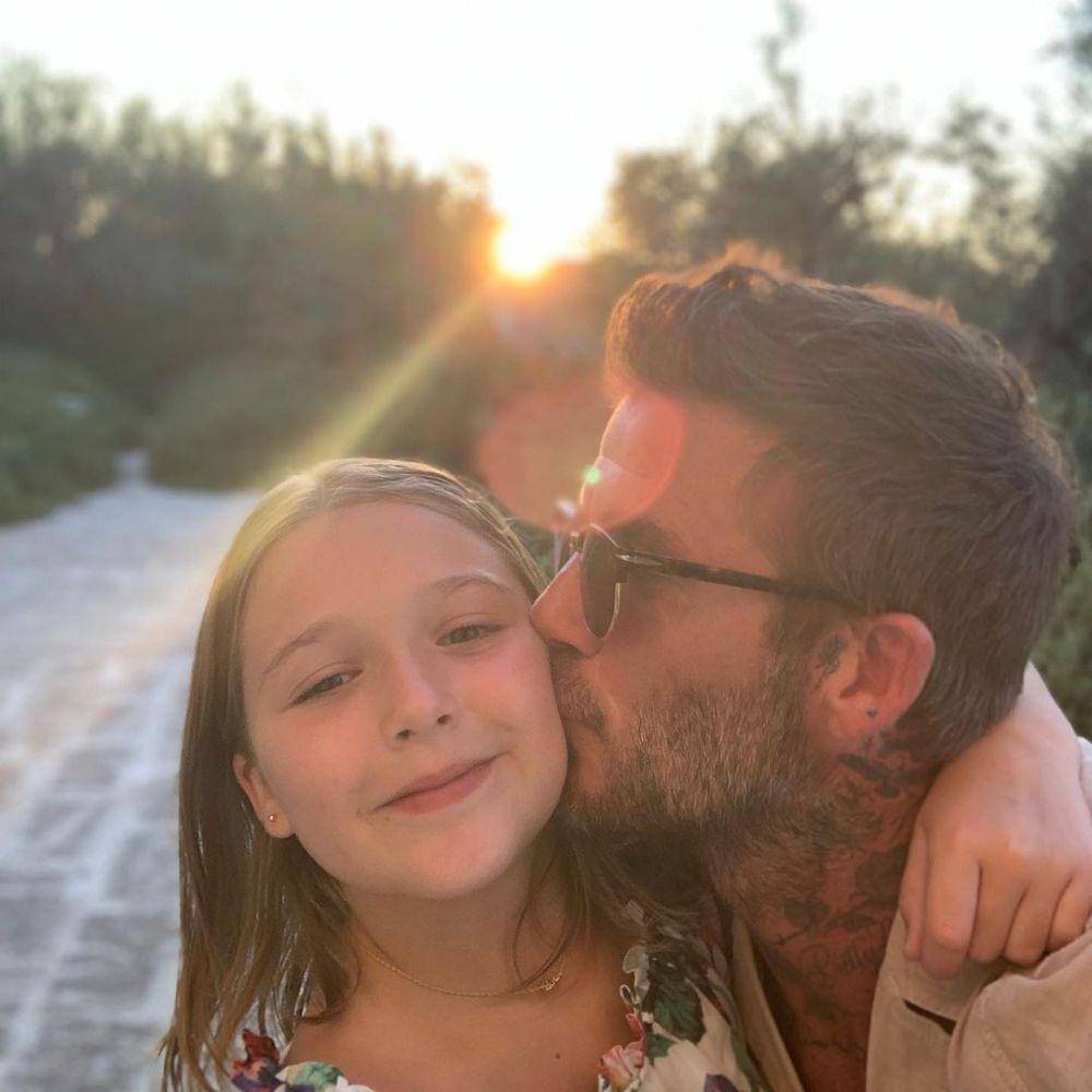 potret Beckham dan Harper (instagram.com/davidbeckham)