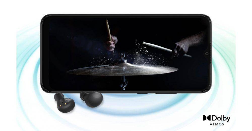 sistem suara Dolby Atmos di Samsung Galaxy A03 (samsung.com)