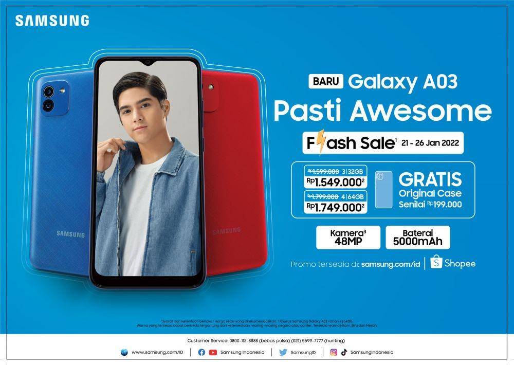 promo Flash Sale Samsung Galaxy A03 (Dokumentasi Samsung)