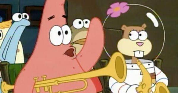 Pertanyaan Patrick apakah mayones termasuk instrumen ( Dok. Nickelodeon/SpongeBob SquarePants )