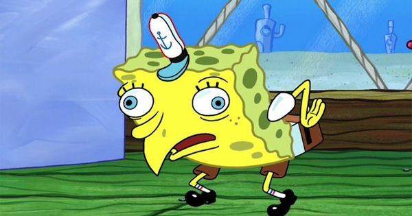 SpongeBob bertingkah seperti ayam ( Dok. Nick Jr/SpongeBob SquarePants)
