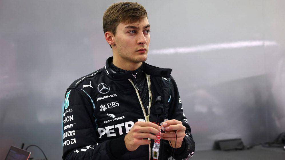 Pembalap Mercedes George Russell hadir di GP Sakhir 2020. (formula1.com)