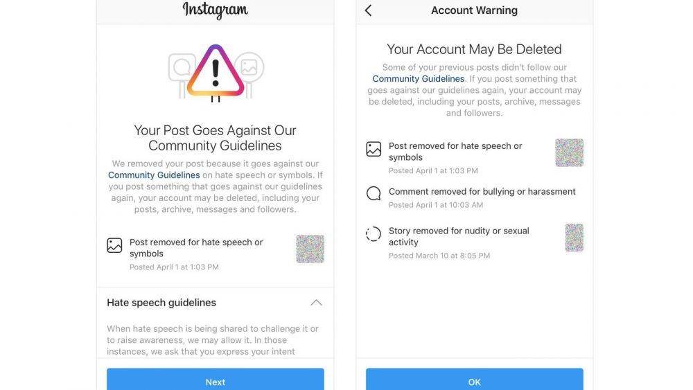 ilustrasi pelanggaran pada Instagram (theverge.com)