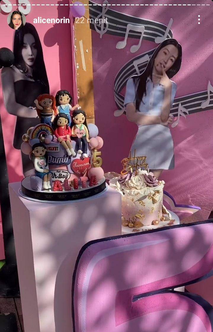 potret kue ulang tahun Alita Naora Lawi (instagram.com/alicenorin)