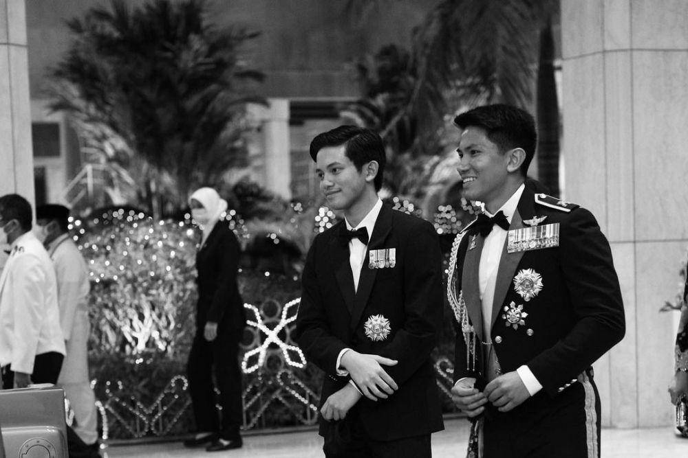 Pangeran Abdul Mateen di pernikahan sang kakak (instagram.com/tmski)