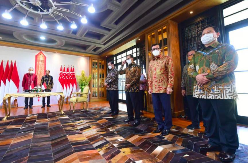 Penandatanganan Perjanjian Ekstradisi Indonesia-Singapura (Dok. Setpres)