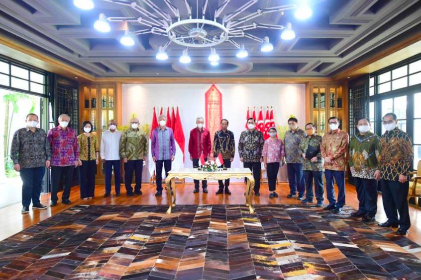 Penandatanganan Perjanjian Ekstradisi Indonesia-Singapura (Dok. Setpres)