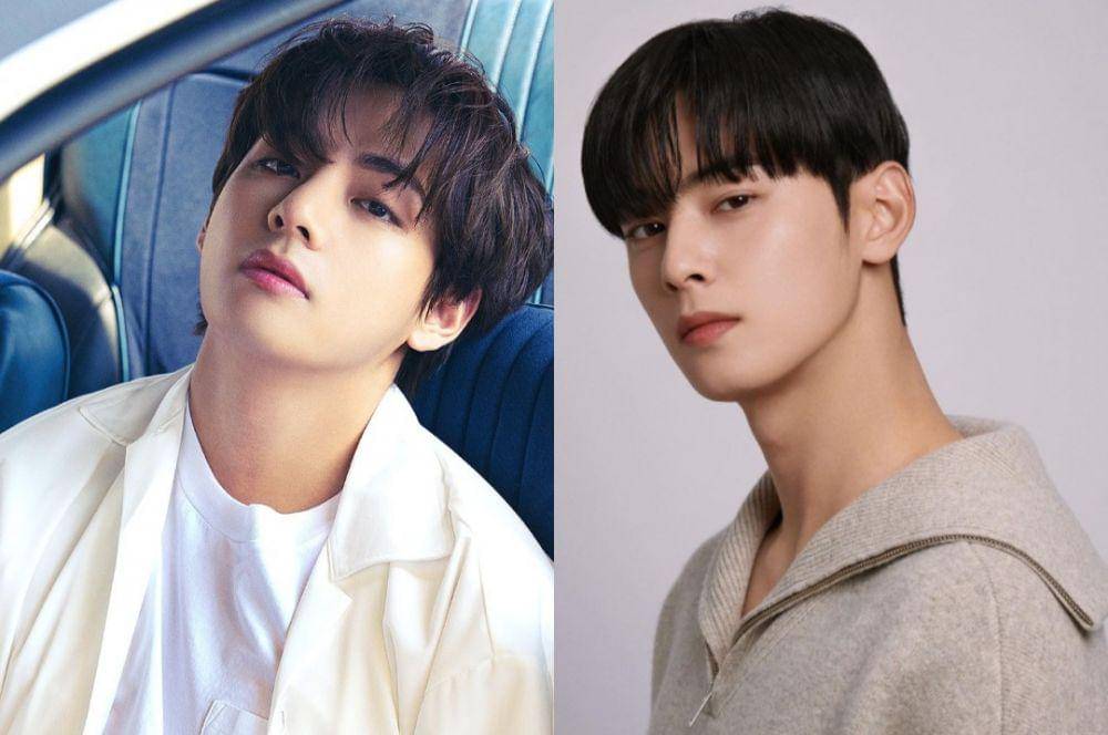 V BTS dan Eunwoo ASTRO (instagram.com/bts.bighitofficial | instagram.com/eunwo.o_c)