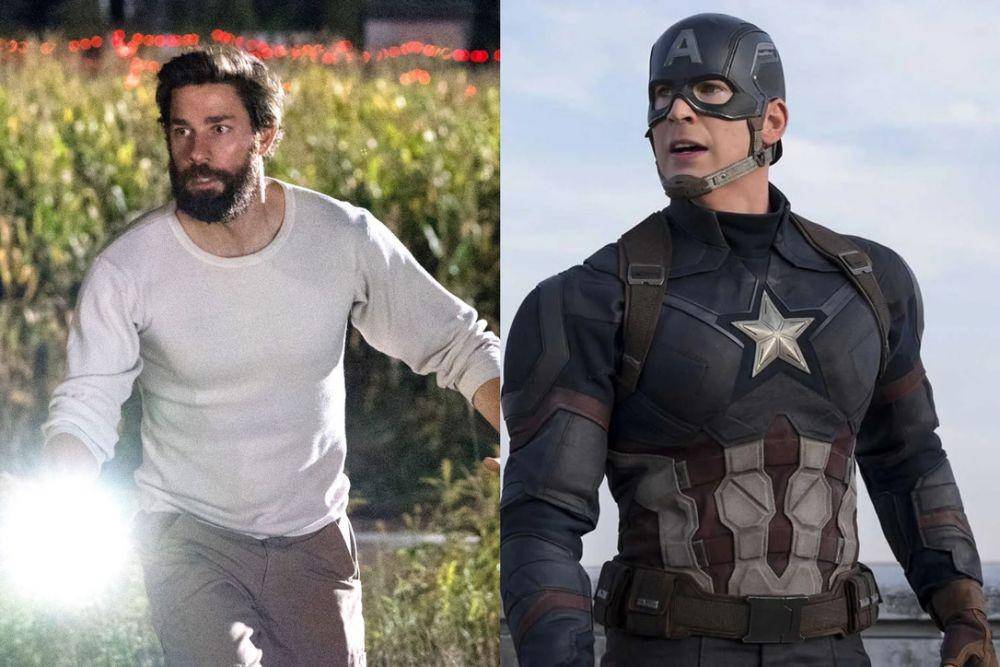 John Krasinski dan Chris Evans (dok. Paramount Pictures/A Quite Place | dok. Walt Disney Studios/Captain America: Civil War)/