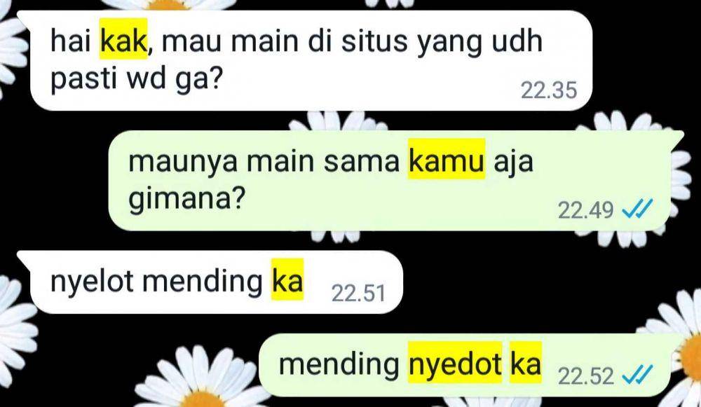 Chat modus berujung lawak (twitter.com/westraiderss)