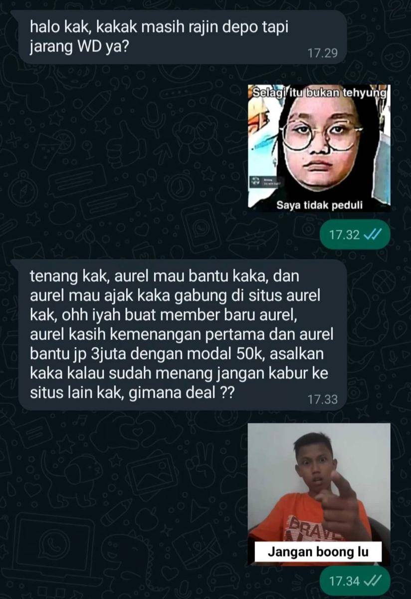Chat modus berujung lawak (twitter.com/donghyuckbom_)