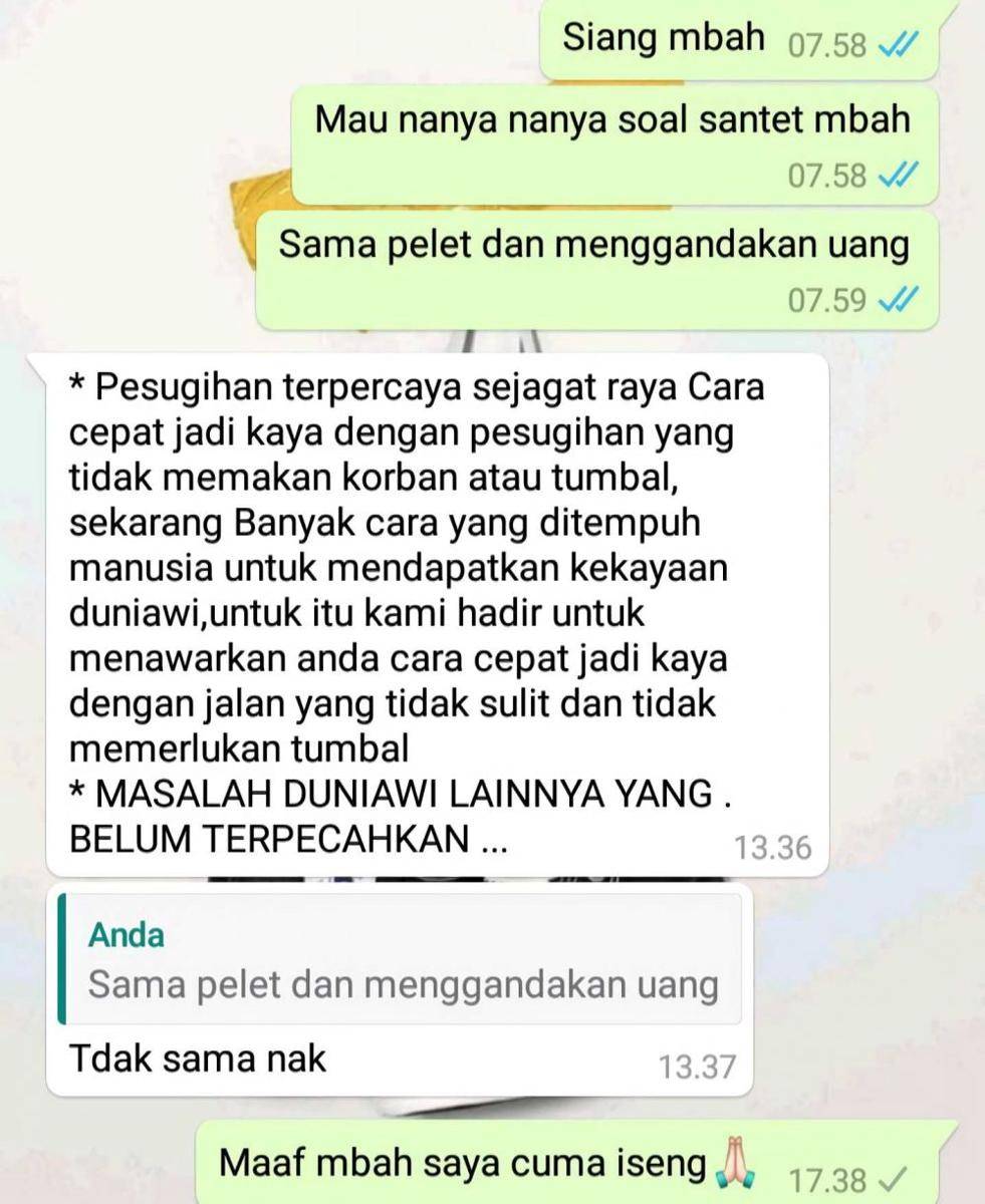 Chat modus berujung lawak (twitter.com/thexlonewolf)